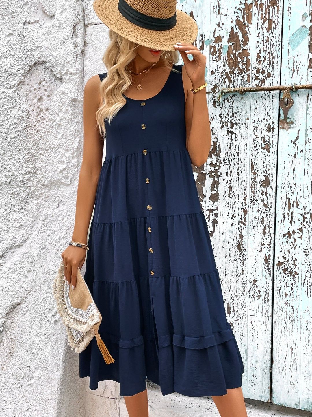 Fit & Flare Midi Dress