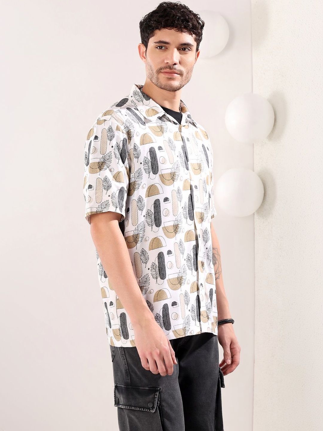 NOWI Men Printed Casual Shirt