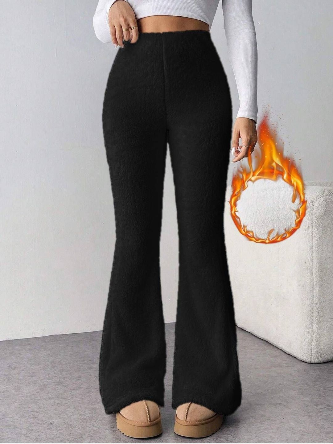 NOWI Women High-Rise Easy Wash Trousers