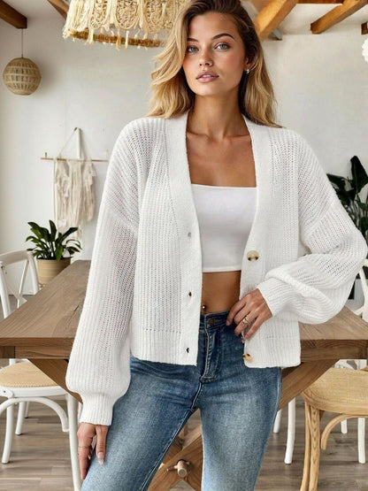 Women Ribbed Cardigan