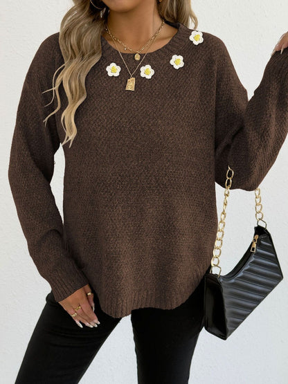 Women Pullover with Applique Detail