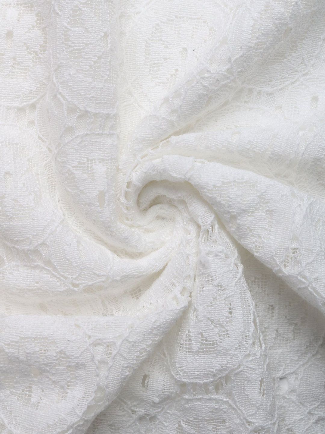 Women's Elegant White Lace Dress