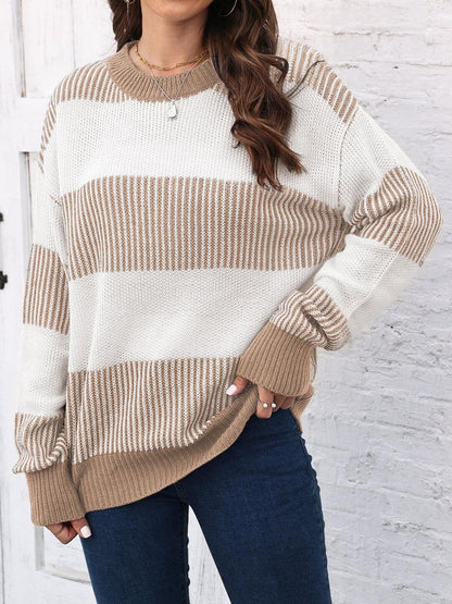 Women Striped Pullover