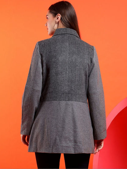 NowI Women Solid Single Breasted Casual Blazer
