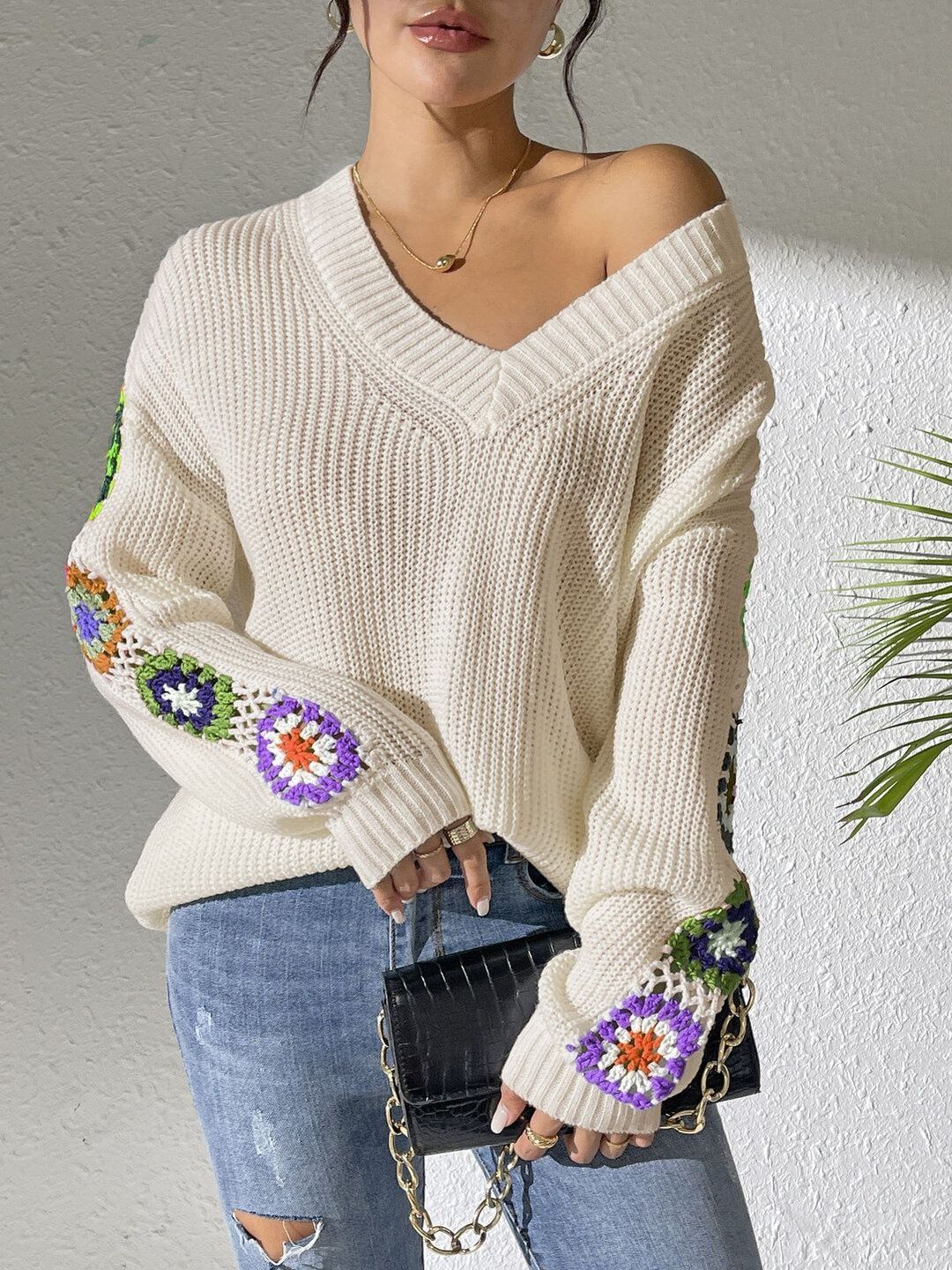 Women Colourblocked Pullover