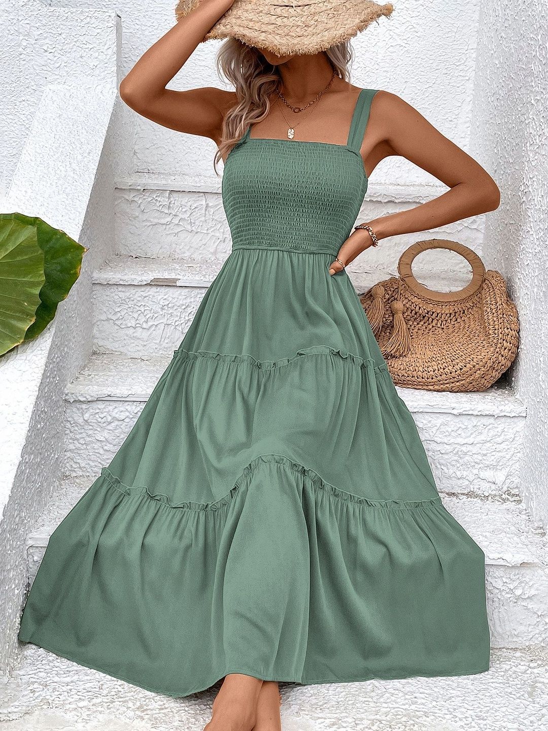 Fit & Flare Midi Dress