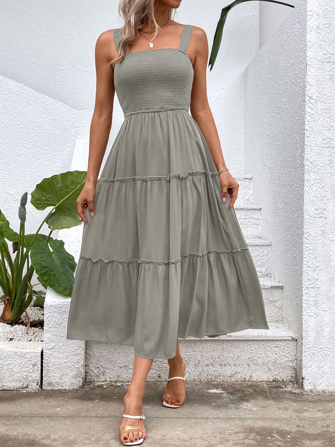 A-Line Midi Dress