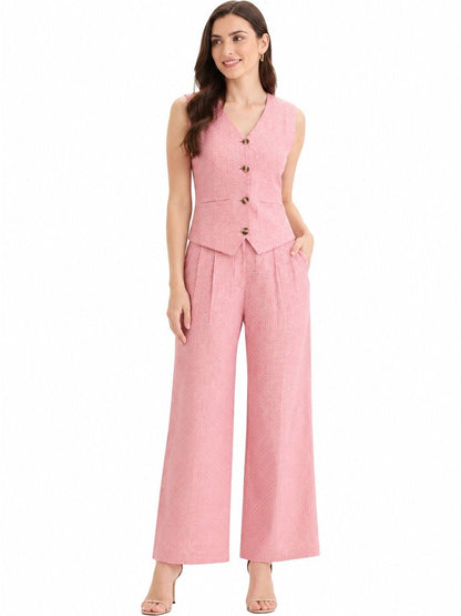 Self Design Vest Top with Trousers