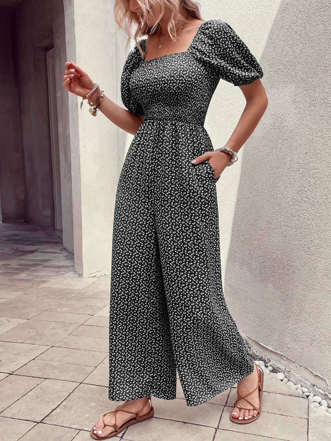 Printed Basic Jumpsuit