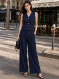 Striped Vest Top with Palazzos