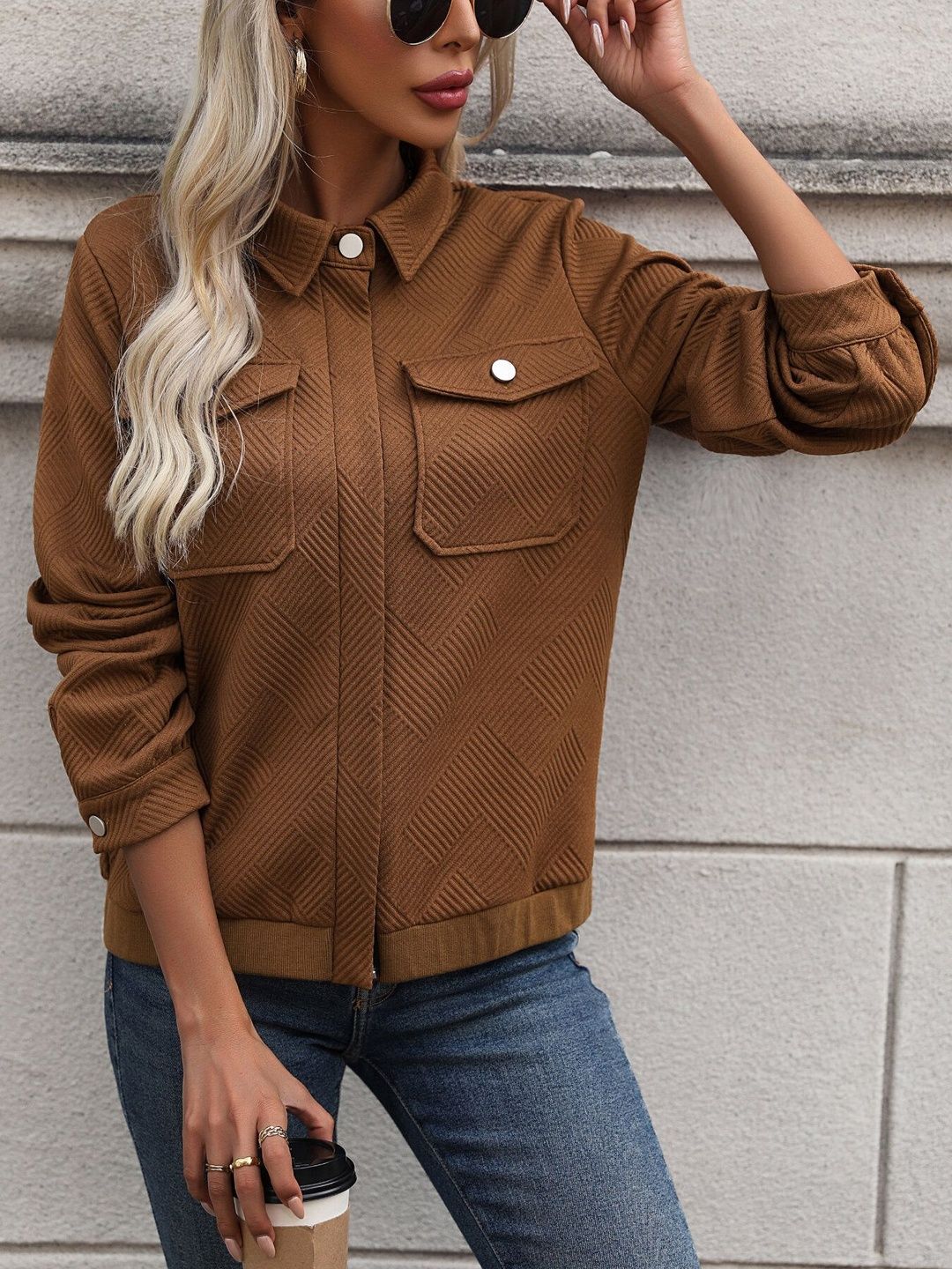 Women Open Front Jacket