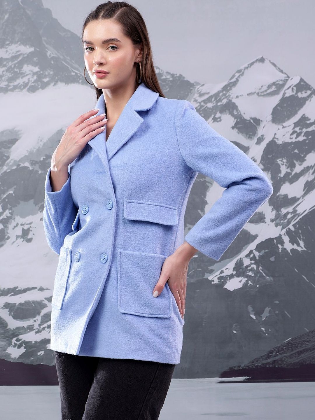 NOWI Cotton Double Breasted  Coats