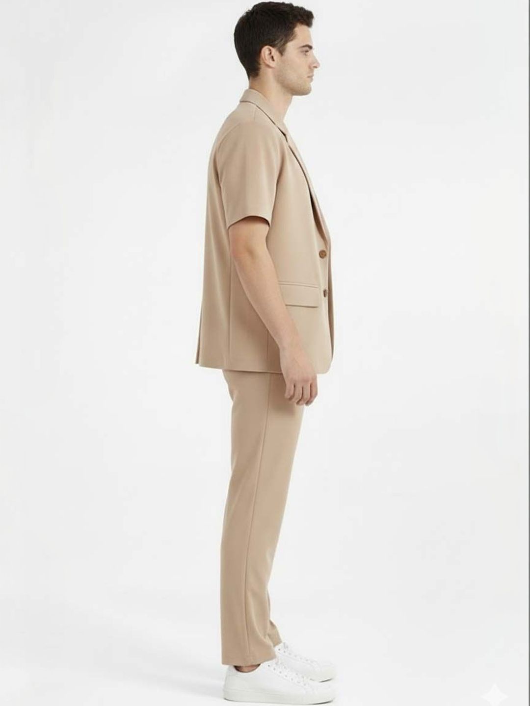 Solid Blazer with Trousers