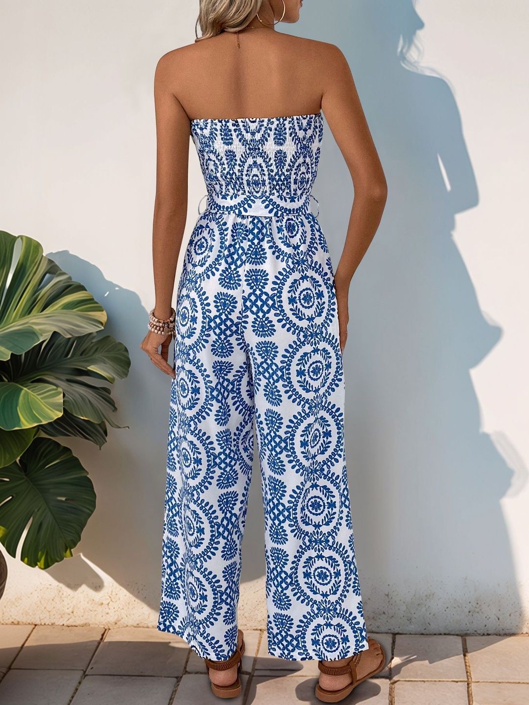 Printed Basic Jumpsuit