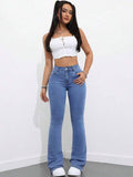 NOWI Women Bootcut High-Rise Stretchable Jeans