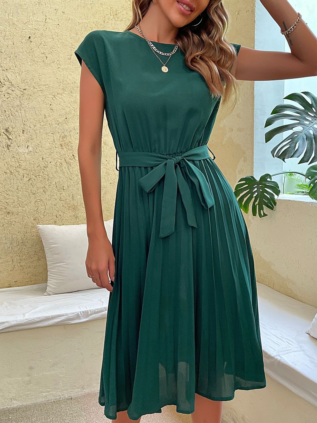 A-Line Midi Dress