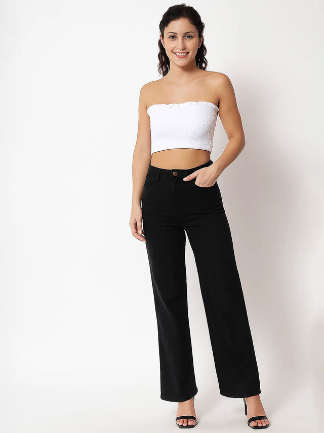 NOWI Women Regular Fit High-Rise No Fade Stretchable Jeans