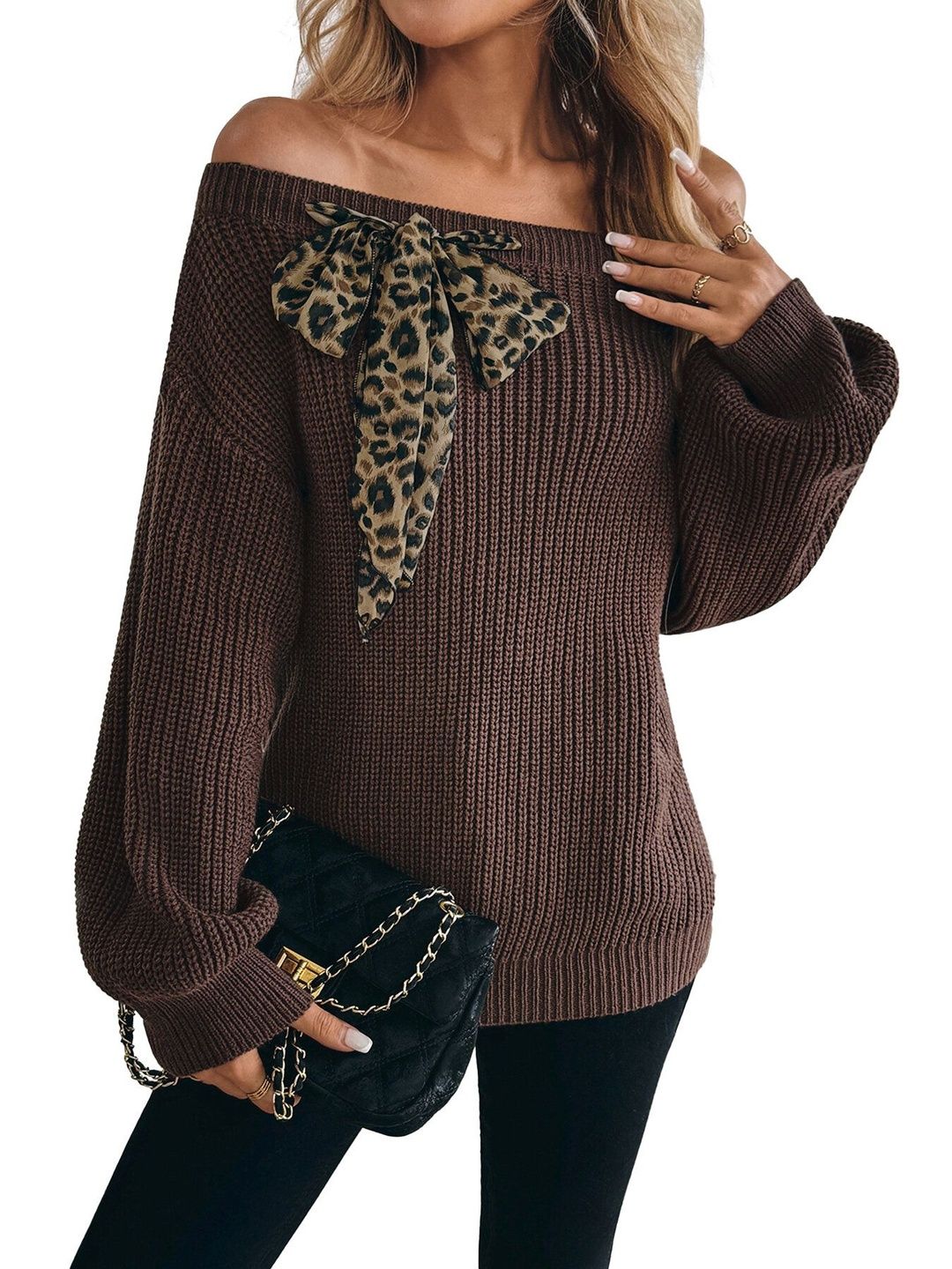 Pullover in Brown Style 285 - Nowi Korean Fashion