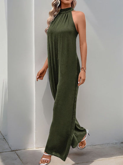 Halter Neck Basic Jumpsuit