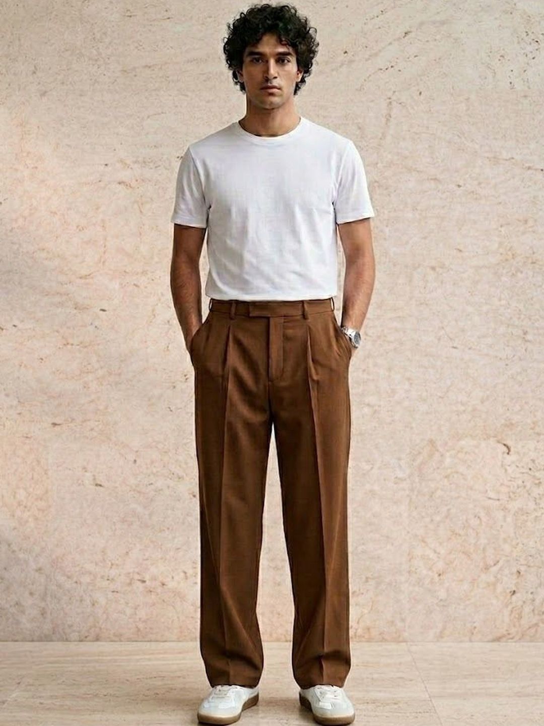 Men Pleated Trousers
