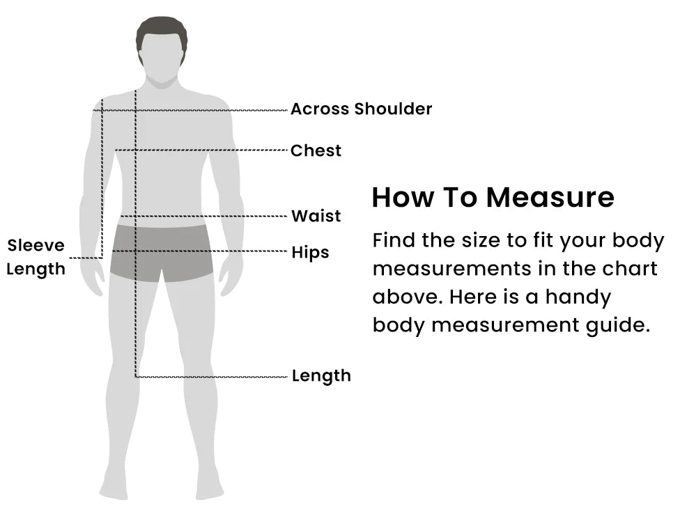 Size Guide for Men